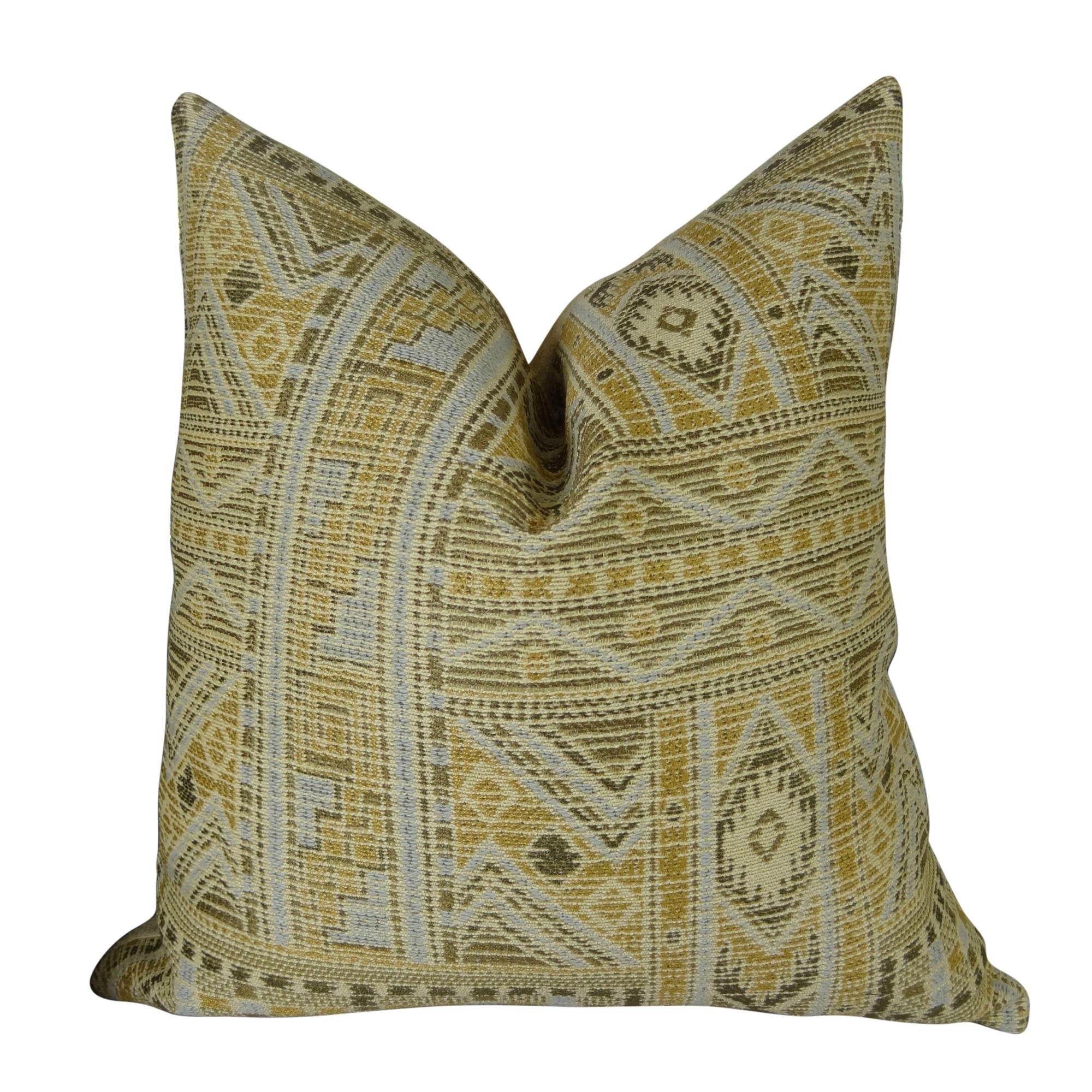 Taupe Blue Luxury Throw Pillow For Couch, Graphic Throw Pillow, 11098