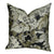 Gray Black Luxury Throw Pillow, Floral Accent Pillow, 11420